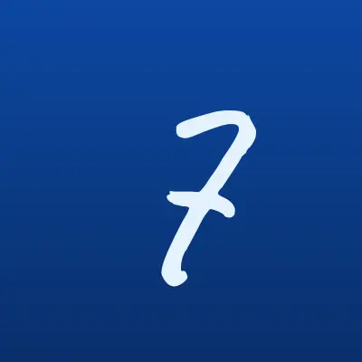 7кос, компания по ремонту садовой техники, лого-визитка